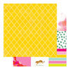 Heidi Swapp - Color Fresh Collection - 12 x 12 Double Sided Paper - Note It