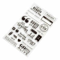Heidi Swapp - Color Fresh Collection - Clear Acrylic Stamps