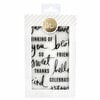 Heidi Swapp - MINC Collection - Clear Acrylic Stamps - Sentiments