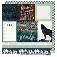 Heidi Swapp - Wolf Pack Collection - 12 x 12 Double Sided Paper - Trailblazer