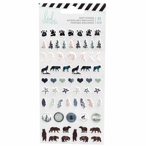 Heidi Swapp - Wolf Pack Collection - Puffy Stickers