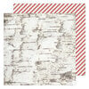 Heidi Swapp - Winter Wonderland Collection - 12 x 12 Double Sided Paper - Candy Cane Forest