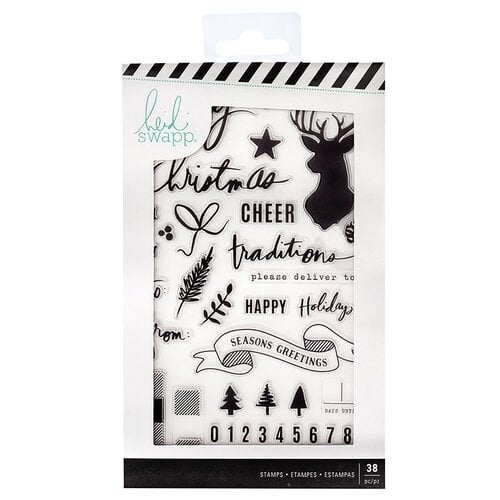 Heidi Swapp - Winter Wonderland Collection - Clear Acrylic Stamps