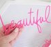 Heidi Swapp - Letterboard - Word Set - Love - Pink