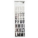 Heidi Swapp - LightBox Collection - Alphabet Stickers - Silver Foil