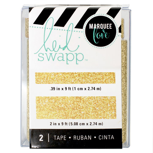 Heidi Swapp - LightBox Collection - Tape Set - Gold Glitter