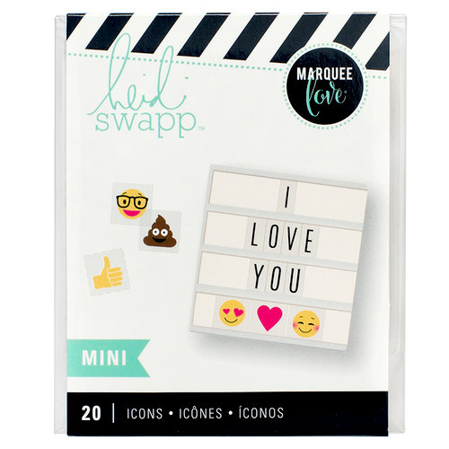 Heidi Swapp - LightBox Collection - Mini Icon Inserts - Emoji