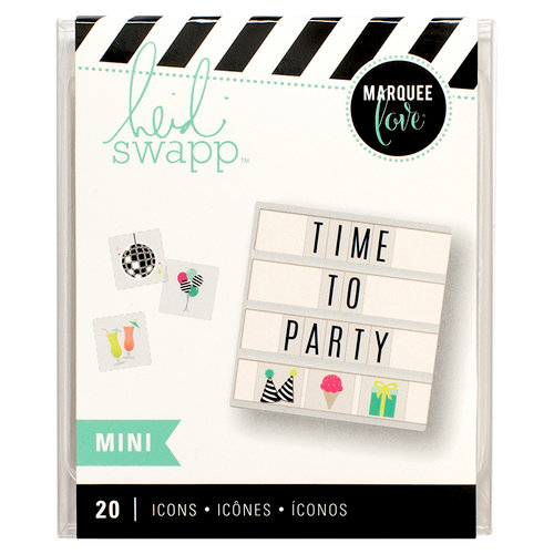 Heidi Swapp - LightBox Collection - Mini Icon Inserts - Party