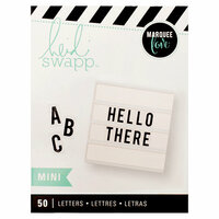 Heidi Swapp - LightBox Collection - Mini Alpha Inserts - Black Bold
