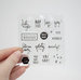 Heidi Swapp - Memory Planner - Clear Acrylic Stamps - Weekend