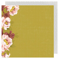 Heidi Swapp - Honey and Spice Collection - 12 x 12 Double Sided Paper - Wallflower