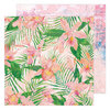 Heidi Swapp - Art Walk Collection - 12 x 12 Double Sided Paper - Full Bloom