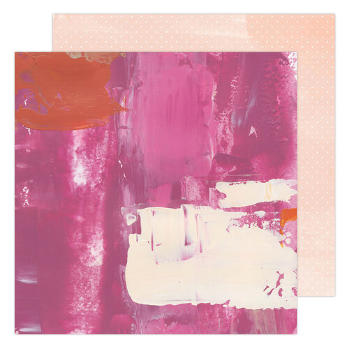 Heidi Swapp - Art Walk Collection - 12 x 12 Double Sided Paper - Pinks