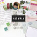 Heidi Swapp - Art Walk Collection - Postcards and Stamp Stickers with Foil Accents