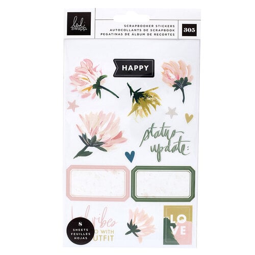 Heidi Swapp - Storyline Chapters Collection - Mini Sticker Book - The Scrapbooker with Foil Accents