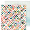 Heidi Swapp - Old School Collection - 12 x 12 Double Sided Paper - City Grid
