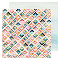 Heidi Swapp - Old School Collection - 12 x 12 Double Sided Paper - City Grid
