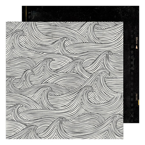 Heidi Swapp - Old School Collection - 12 x 12 Double Sided Paper - Making Waves