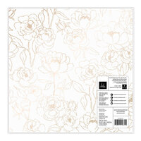 Heidi Swapp - Care Free Collection - 12 x 12 Specialty Paper - Champagne Foiled Vellum