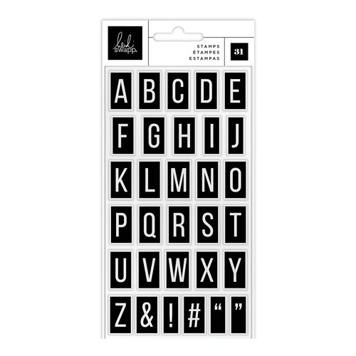 Heidi Swapp Carefree Clear Acylic Alphabet Stamp Set – Cheap Scrapbook Stuff