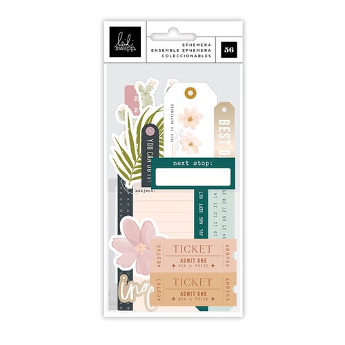 Heidi Swapp - Care Free Collection - Ephemera - Vellum and Champagne Foil Accents