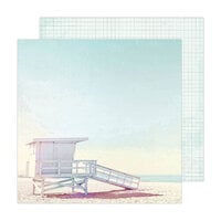 Heidi Swapp - Sun Chaser Collection - 12 x 12 Double Sided Paper - Beach Life
