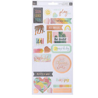 Heidi Swapp - Sun Chaser Collection - 6 x 12 Cardstock Sticker Sheet