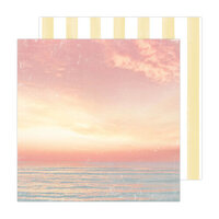 Heidi Swapp - Sun Chaser Collection - 12 x 12 Double Sided Paper - Ocean Tide