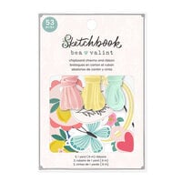 Bea Valint - Sketchbook Collection - Chipboard Embellishments - Charms