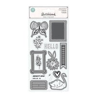 Bea Valint - Sketchbook Collection - Die And Clear Acrylic Stamp Set