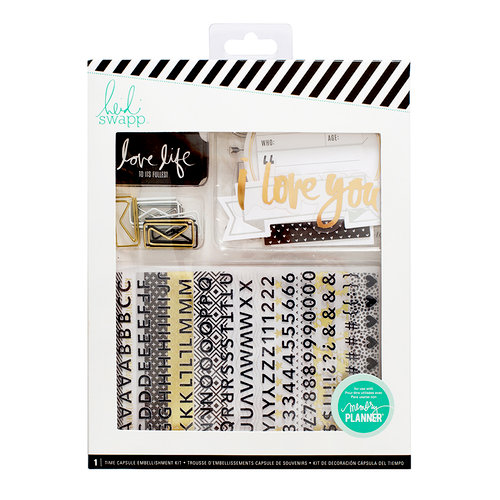 Heidi Swapp - Memory Keeping Collection - Embellishment Kit - Time Capsule