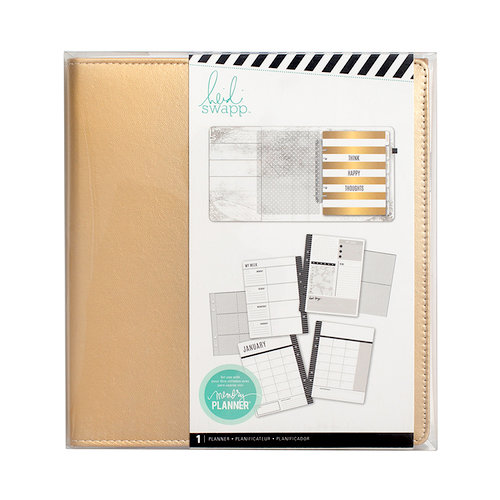 Heidi Swapp - Memory Keeping Collection - Memory Planner - Large - Gold - Undated