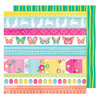 American Crafts - Hello Spring Collection - 12 x 12 Double Sided Paper - Bonny Bunny