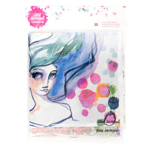 American Crafts - Mixed Media 2 - 2-Ply Collage Paper Pack - 30 Pack
