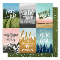 1 Canoe 2 - Creekside Collection - 12 x 12 Double Sided Paper - Wise Words