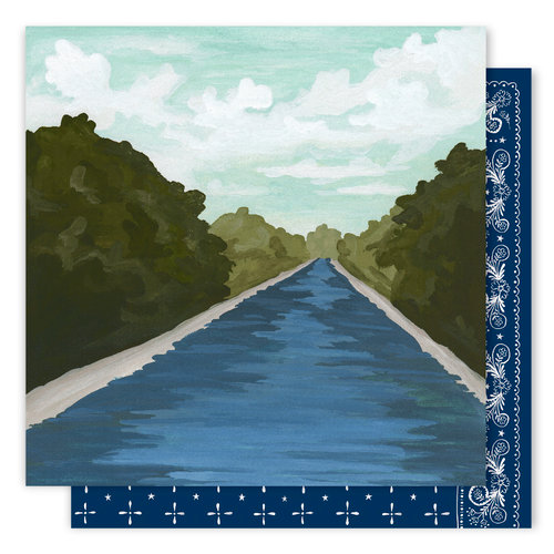 1 Canoe 2 - Creekside Collection - 12 x 12 Double Sided Paper - Up the Creek