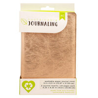 American Crafts - Sustainable Journaling Collection - Washable Paper Journal - Rose Gold