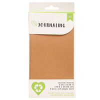 American Crafts - Sustainable Journaling Collection - Journal Inserts - Kraft - 2 Pack