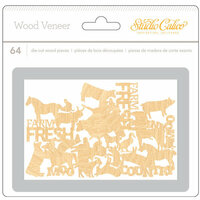 Studio Calico - South of Market Collection - Wood Veneer Pieces - Animals