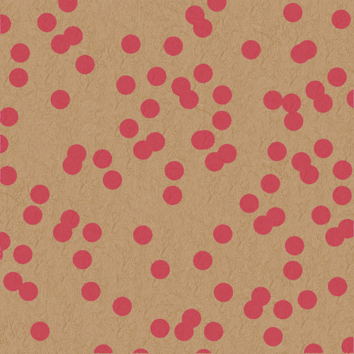 Studio Calico - Seven Paper - Baxter Collection - 12 x 12 Kraft Paper - Pink Dot