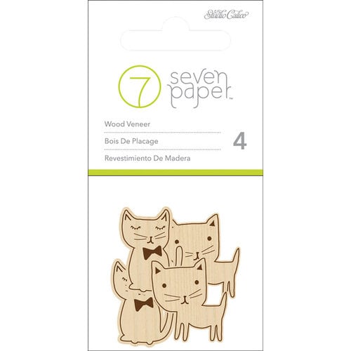 Studio Calico - Seven Paper - Baxter Collection - Wood Veneers Shapes - Cats