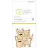 Studio Calico - Seven Paper - Baxter Collection - Wood Veneers Shapes - Cats