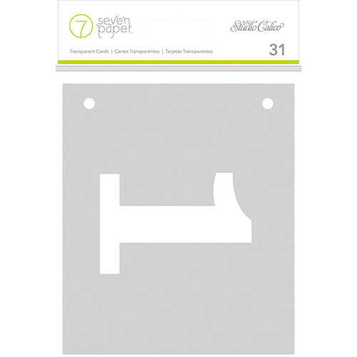 Studio Calico - Seven Paper - Amelia Collection - Handbook - 4 x 4 Transparent Cards
