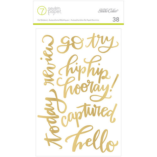 Studio Calico - Seven Paper - Amelia Collection - Stickers - Foil Phrase