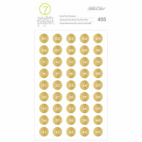 Studio Calico - Seven Paper - Amelia Collection - Cardstock Stickers - Gold Number