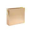 Studio Calico - Seven Paper - Handbook Collection - 4 x 4 D-Ring Album - Faux Leather - Gold