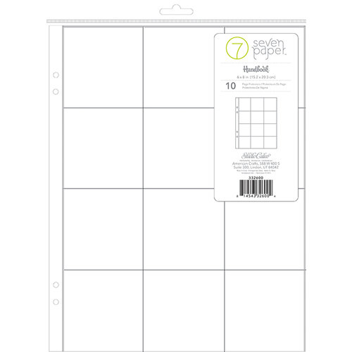 Studio Calico - Seven Paper - Handbook Collection - Page Protectors - 6 x 8 - 2 x 2 Pockets