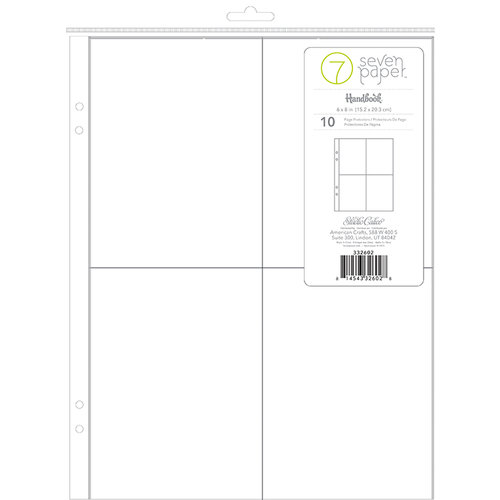Studio Calico - Seven Paper - Handbook Collection - Page Protectors - 6 x 8 - 3 x 4 Pockets