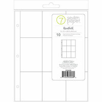 Studio Calico - Seven Paper - Handbook Collection - Page Protectors - 9 x 12 - 3 x 4 Pockets