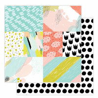 Studio Calico - Seven Paper - Goldie Collection - 12 x 12 Double Sided Paper - Paper 06
